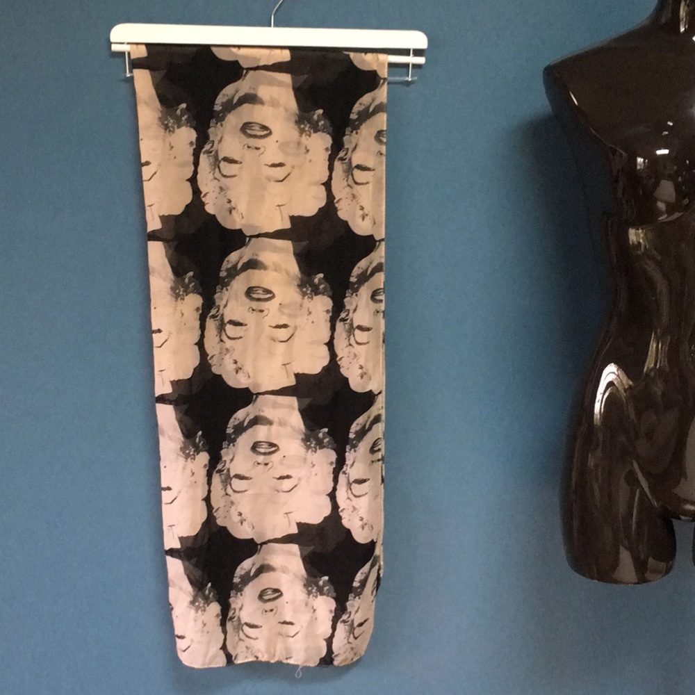 Vintage Marilyn Monroe Sheer Printed Scarf
